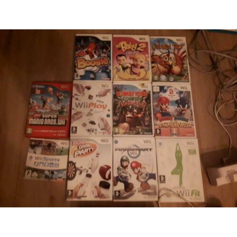 Nintendo Wii inclusief spellen en andere toebehoren