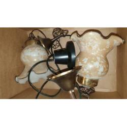 2 mooie hanglampen! vintage / brocante
