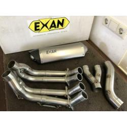 Exan Titanium X-Black Oval uitlaatsysteem YZF-R6 2008-2019