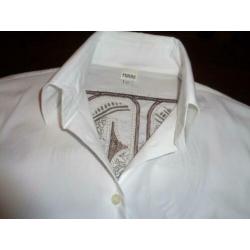 GIANMARCO FERRE witte blouse met prent rugpand