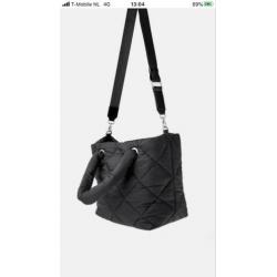 Leuke Zwarte Puffer Tas van ZARA! NIEUW!
