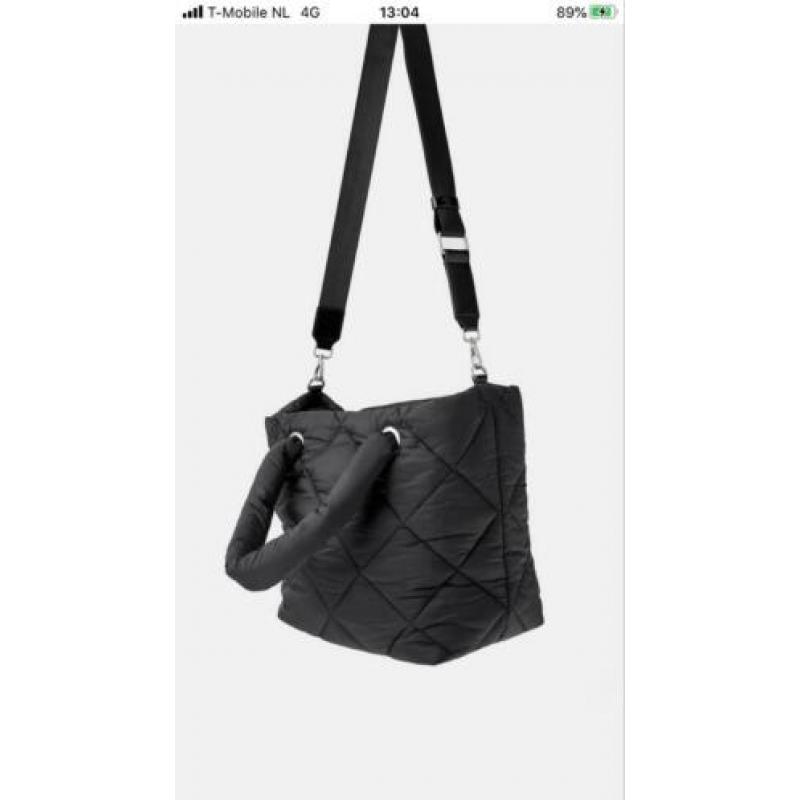 Leuke Zwarte Puffer Tas van ZARA! NIEUW!