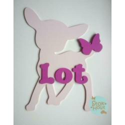 Kinderspiegel Zilver met kroon letter | Stokhout 61