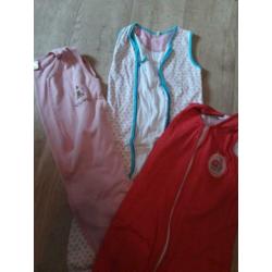 Meisjes babyslaapzak 9x