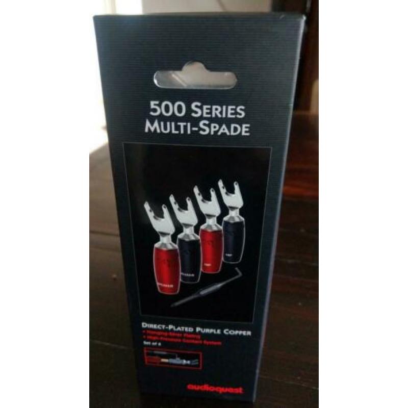 Audioquest 500 serie multi spade - 4 stuks NIEUW