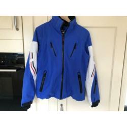 Maier sports ski pak blauw/wit mt 38