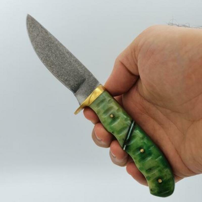 Handgemaakt Gekleurd Been Bushcraft Allround mes