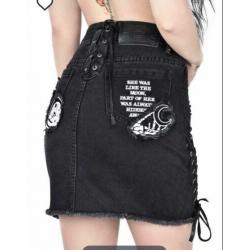 Killstar phased out denim skirt