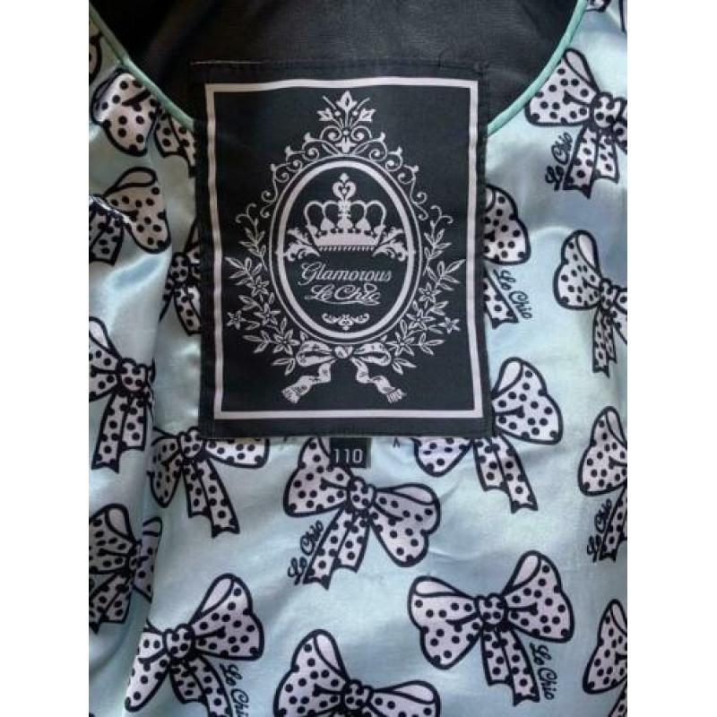 Mooi Le Chic blauw leren jasje