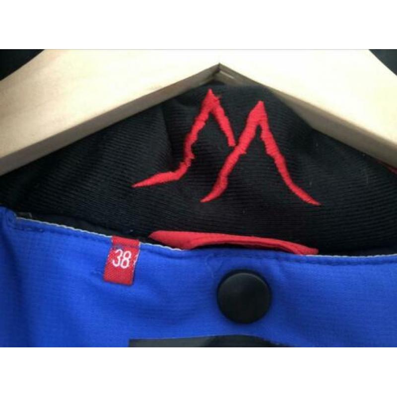 Maier sports ski pak blauw/wit mt 38