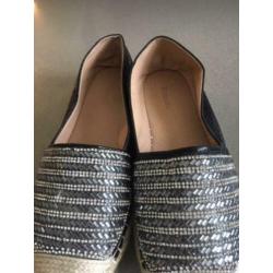 espadrilles zwart goud 38