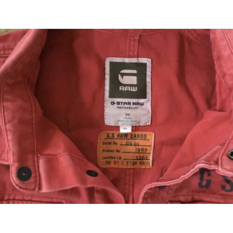 rood overhemd G-Star RAW maat XL