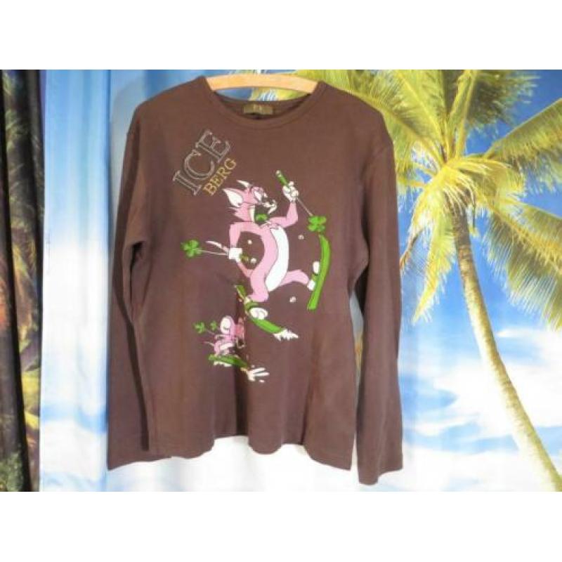 bruin kaki shirt Tom & Jerry mt L Ice J Iceberg