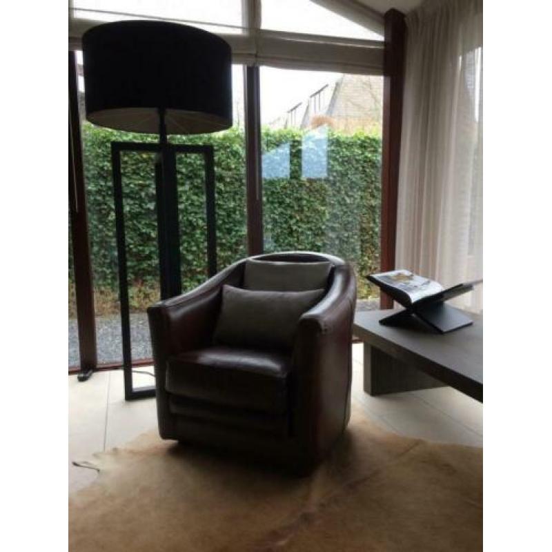 Lederen fauteuil fauteils stoelen