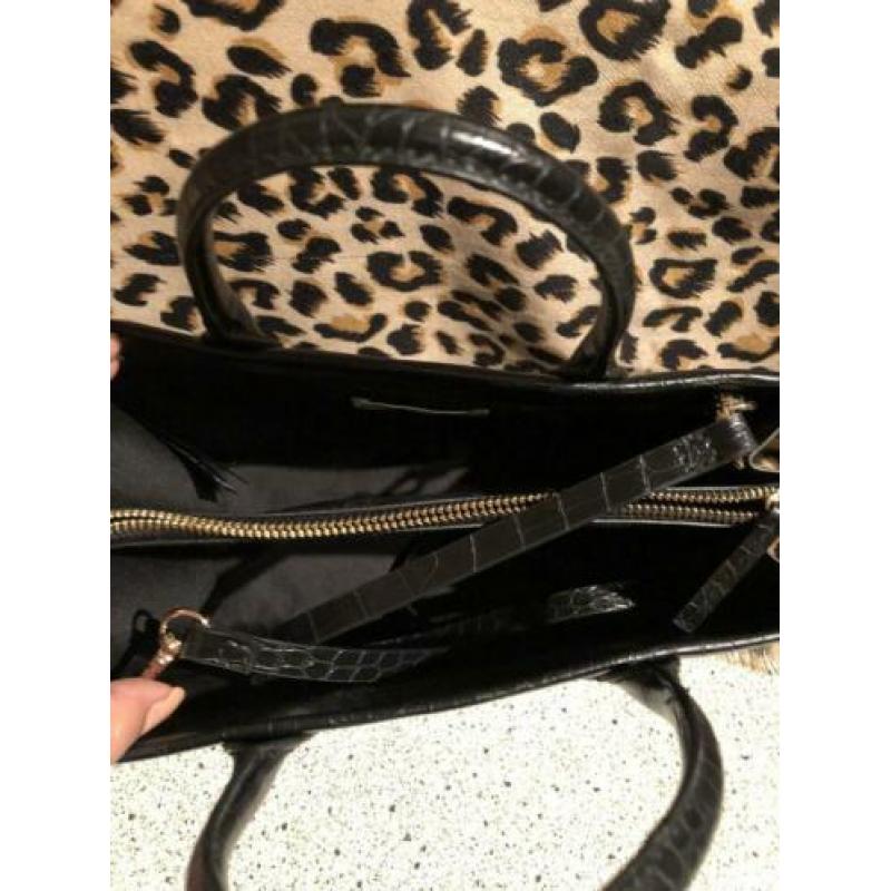 Zwarte hand/schoudertas•?&?