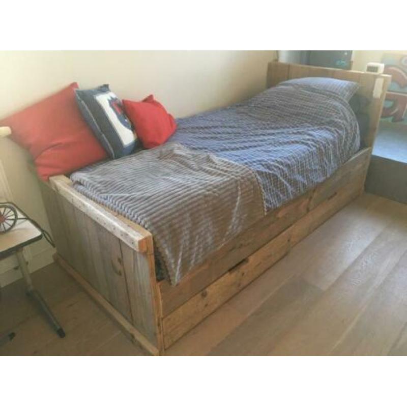Steigerhout bed 90x200