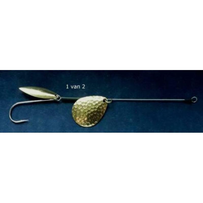 BU 4 set van 2 stuks gehamerde Bullock Baars - Snoekspinners