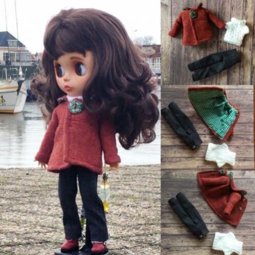 Blythe outfit ( jas, broek, trui)