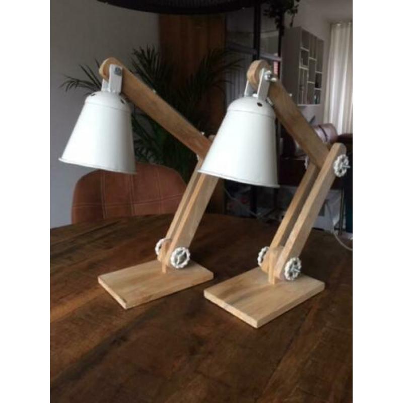 Tafellampen/bureaulampen industriele look