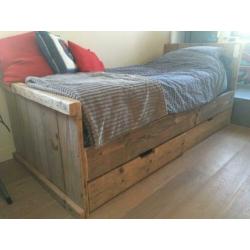 Steigerhout bed 90x200