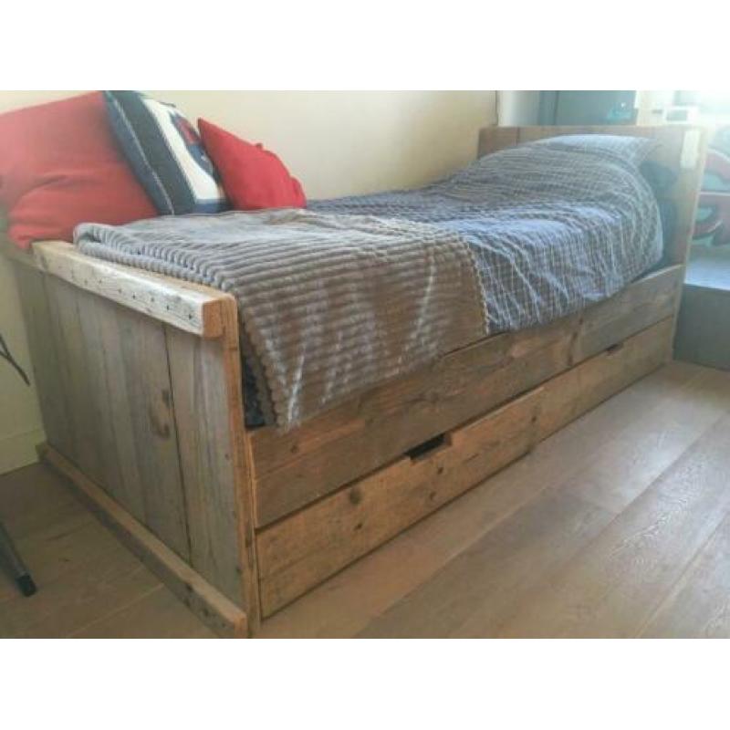 Steigerhout bed 90x200