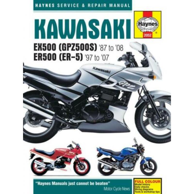 Kawasaki EX500 (GPZ) + ER 500 (ER-5) 1987 - 2008 Gratis verz