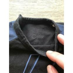 Noeser setje blauw / zwart maat 68. ZGN voor stoere kids
