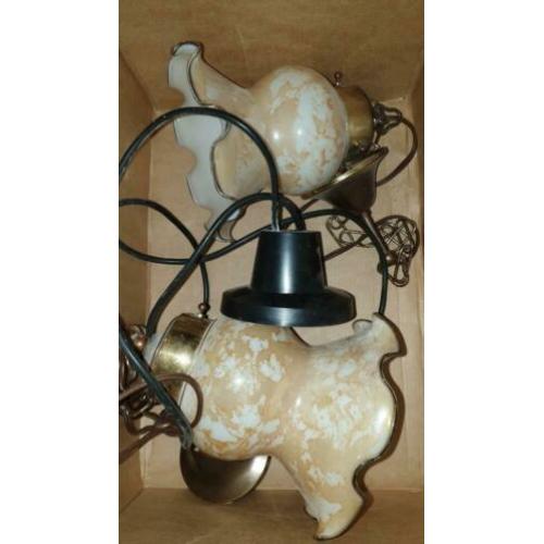 2 mooie hanglampen! vintage / brocante