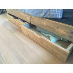 Steigerhout bed 90x200