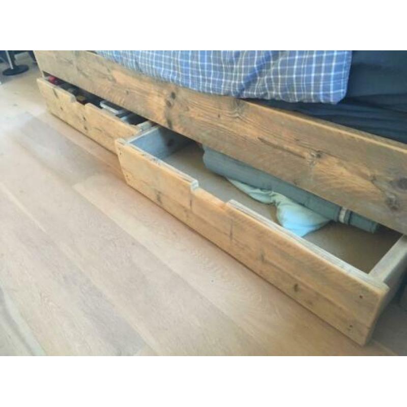 Steigerhout bed 90x200