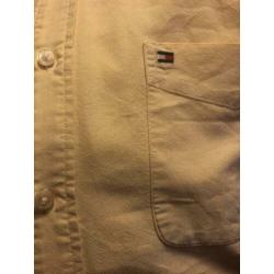 Tommy Hilfiger overhemd blouse. Maat: L. Kleur: Geel.