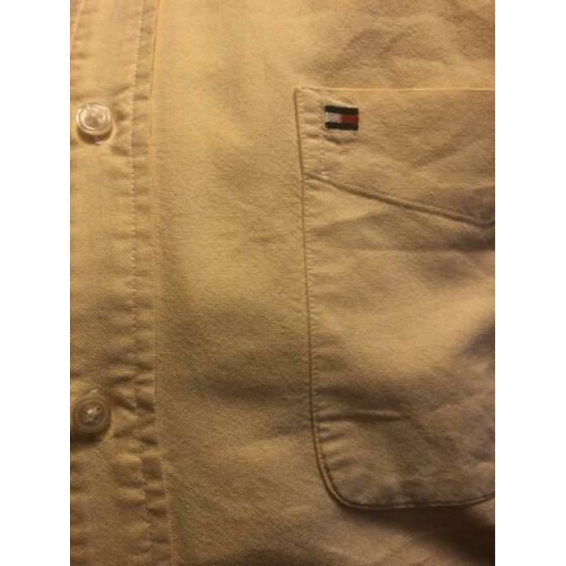 Tommy Hilfiger overhemd blouse. Maat: L. Kleur: Geel.
