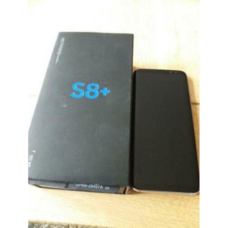Samsung S8+ Zilver 64GB + snellader en hoesje