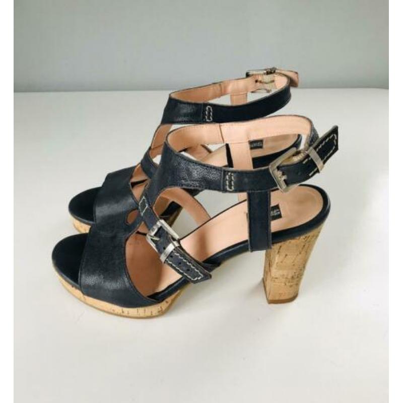 ROBERTO D’ANGELO sandalen met hoge hak, donkerblauw, maat 38