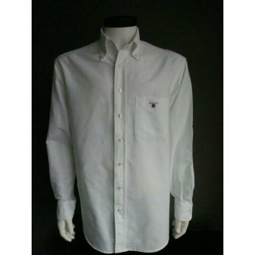 Gant overhemd. Kleur Wit. Maat L. Regular Fit.