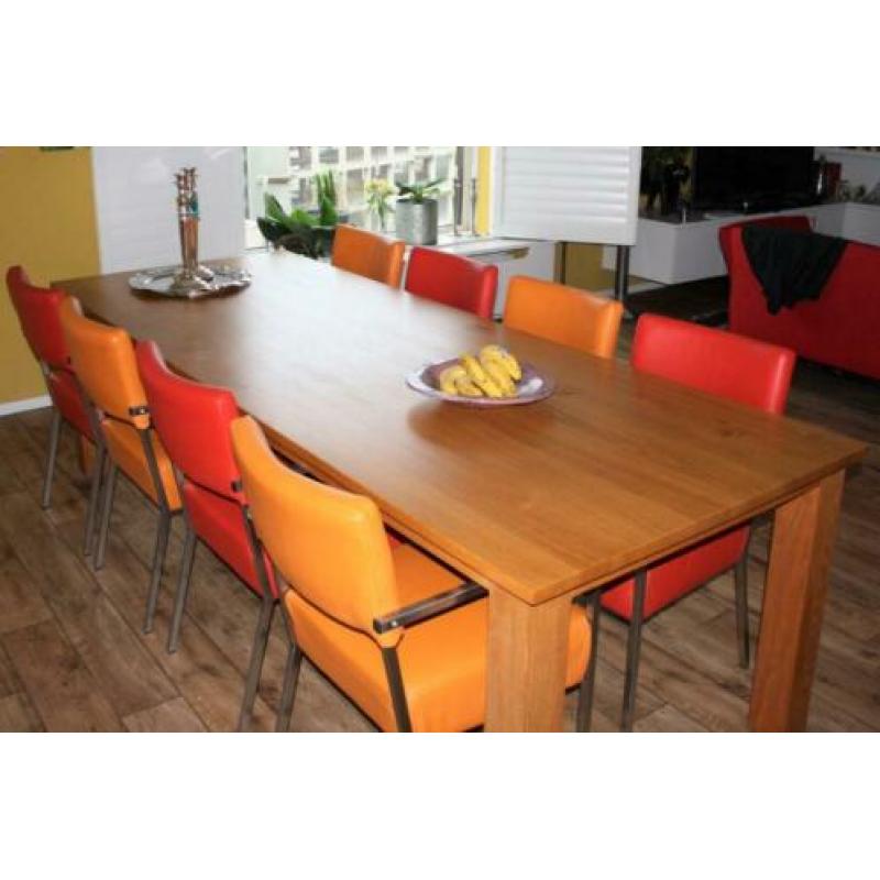 Massief eiken tafel 260 x 100 cm