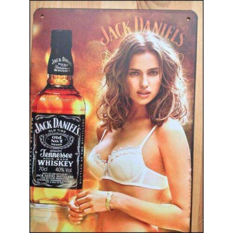 Jack Daniels Pin Up Metalen Reclamebord bar bord cafe