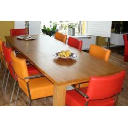 Massief eiken tafel 260 x 100 cm