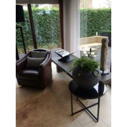 Lederen fauteuil fauteils stoelen