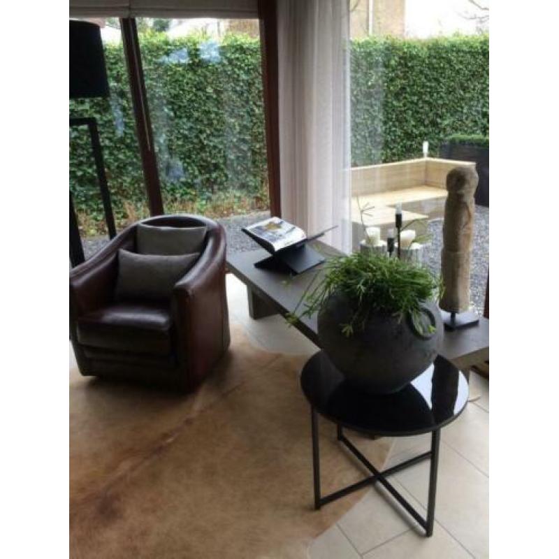 Lederen fauteuil fauteils stoelen