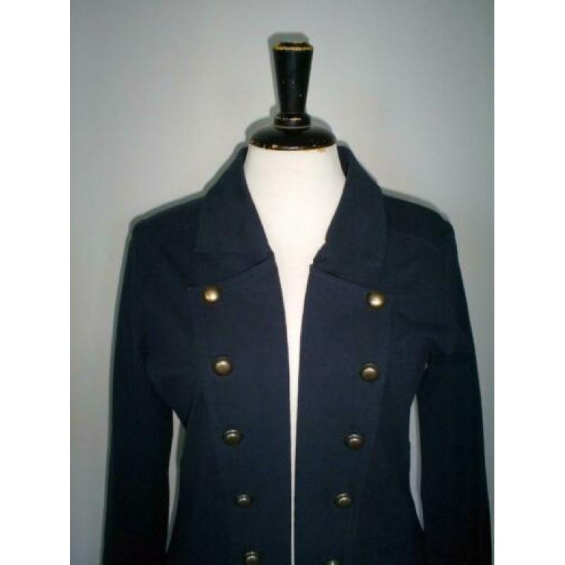 blauw ROZES OF AVALON vest jasje mt. M van college style