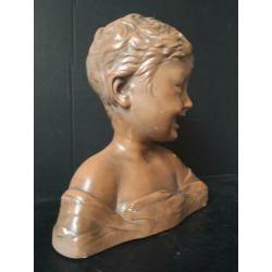 Oude ,vintage buste van kindje,