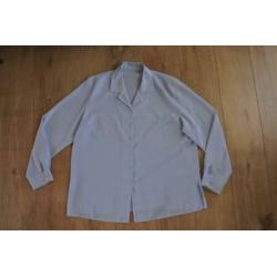 blouse licht blauw 46 leuke kraag