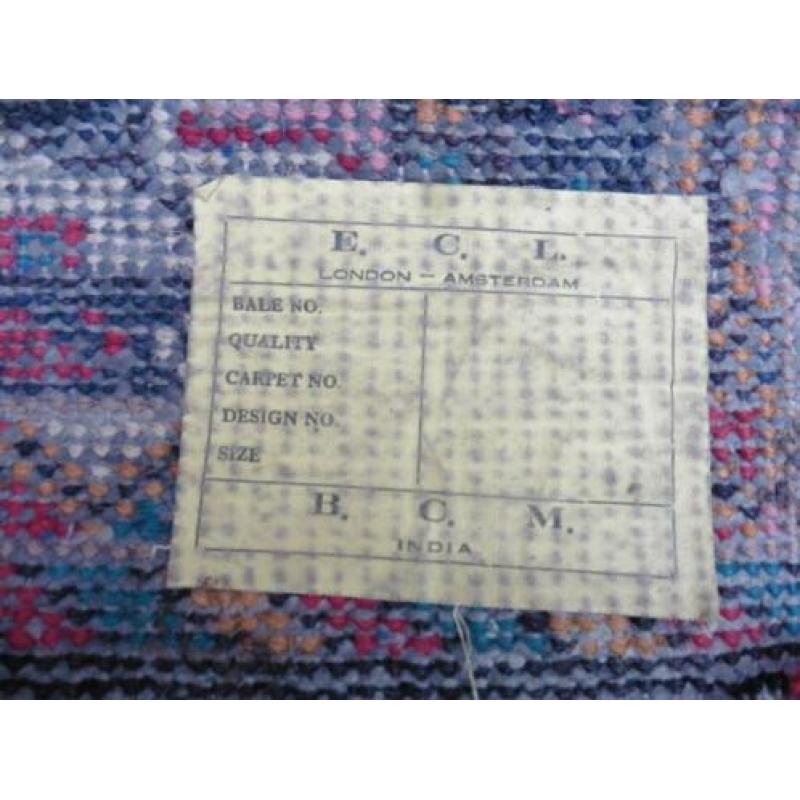 Vintage perzisch India tapijt 125 x 67 cm