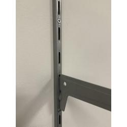 Rails 200 cm + 40 cm metalen plankhouders