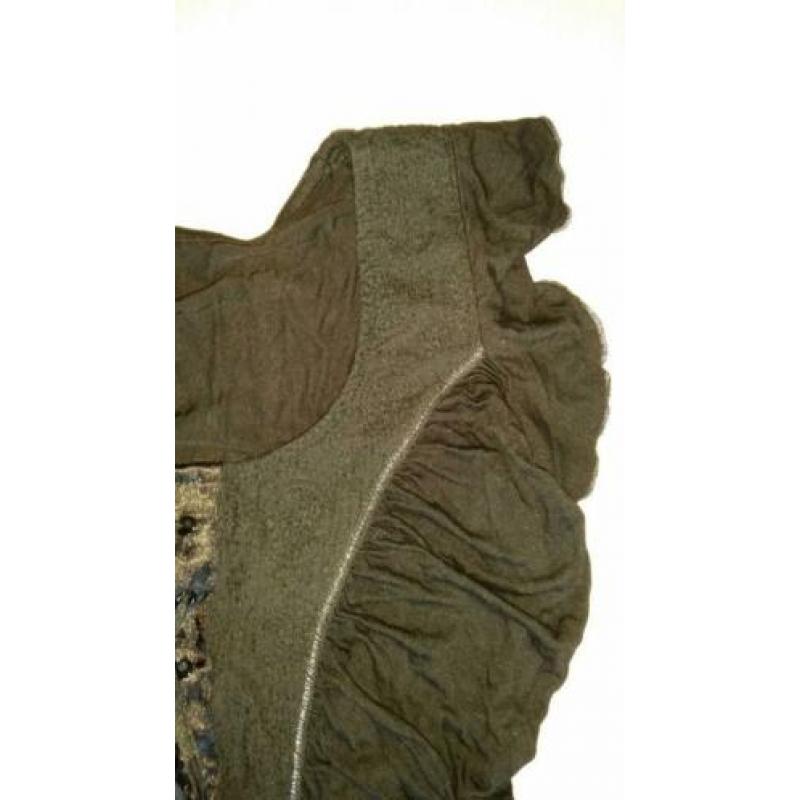 Nette git-zwarte top, mt m