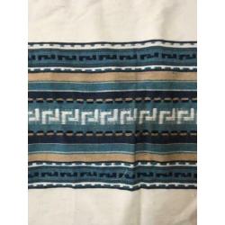 Nieuw geweven kleed/ tafelkleed, mediterraans, wol, 125x220