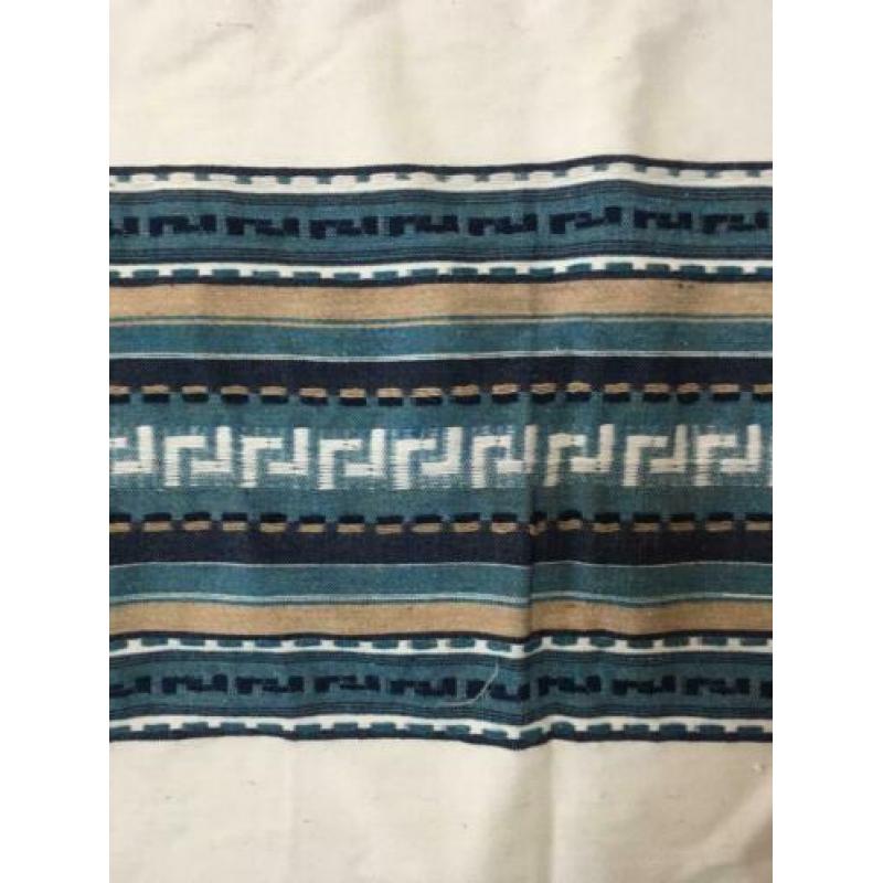 Nieuw geweven kleed/ tafelkleed, mediterraans, wol, 125x220