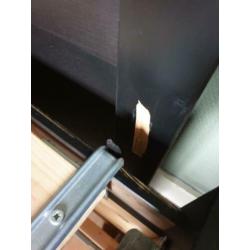 Hemnes donkerbruin bed.