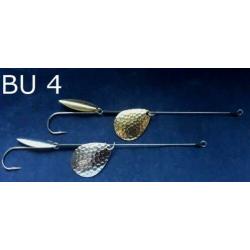 BU 4 set van 2 stuks gehamerde Bullock Baars - Snoekspinners